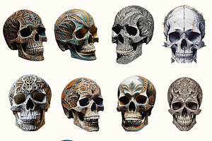 50 Carved Skulls