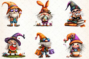 Stylish Gnome Clipart, an Illustration by DreamCafeArt (Thumbnail 6 of 8)