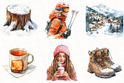 Winter Adventure Clipart, an Illustration by OK Design (Thumbnail 3 of 5)