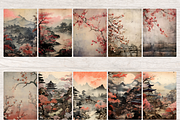 EDO PERIOD JUNK JOURNAL PAGES, a Decorative Illustration by Daring Digies (Thumbnail 5 of 16)