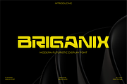 Briganix – Futuristic Modern font, a Sans Serif Font by Vroz Studio (Thumbnail 1 of 8)