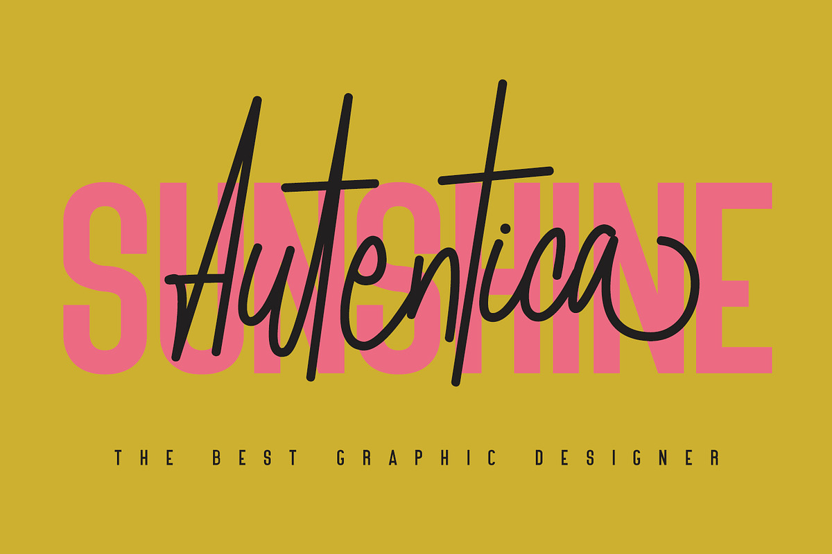 Autica Monthgel Monoline Script Sans, a Script Font by Maulana Creative (Photo 4 of 7)