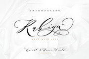 Rabiya Two Romantic Fonts - 50% Off, a Script Font by JROH Creative (Thumbnail 1 of 17)