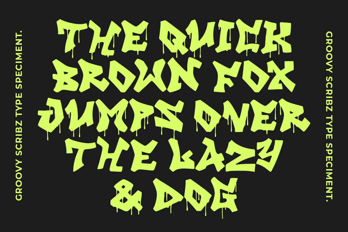 GF Scribz - Graffiti Font, a Handwritten Font by GroovyFontCo (Photo 2 of 7)