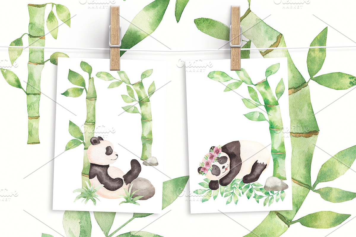 Panda Garden, an Animal Illustration by MayaNavits (Photo 2 of 19)