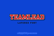 TeamLead Layered Font, a Slab Serif Font by Sentavio (Thumbnail 1 of 7)