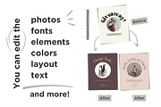 Monochrome Instagram Post Templates, a Social Media Template by Hell Yeah Designs (Thumbnail 6 of 7)