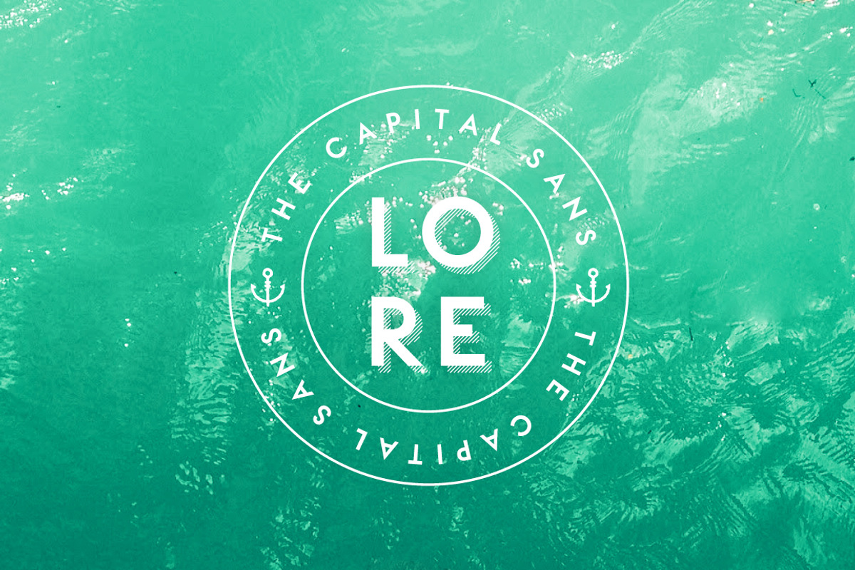LORE - Geometric Capital Font preview 2