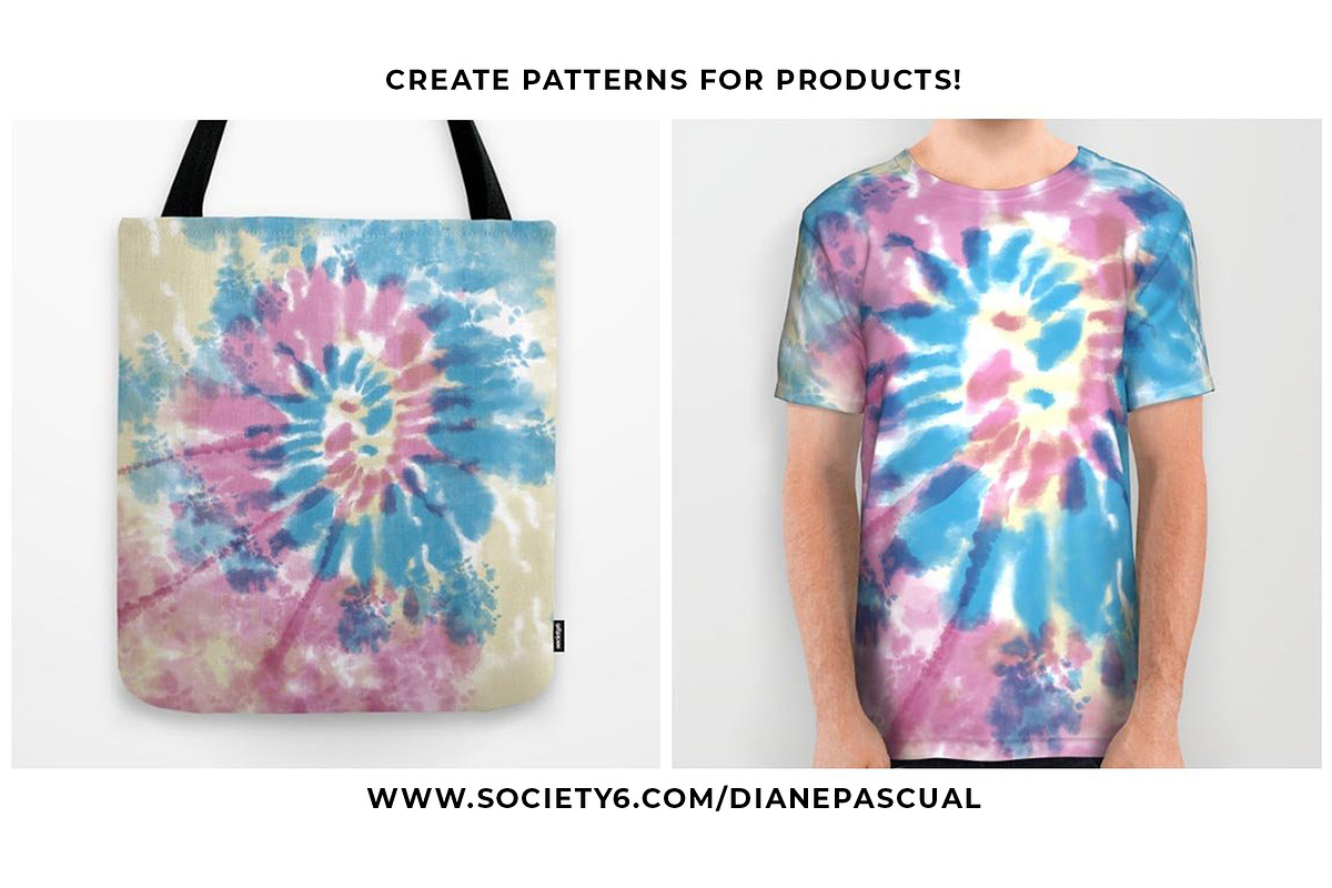 Sale: Pastel Tie-Dye Seamless Bundle, a Pattern Graphic by The Gypsy Goddess (Photo 22 of 48)