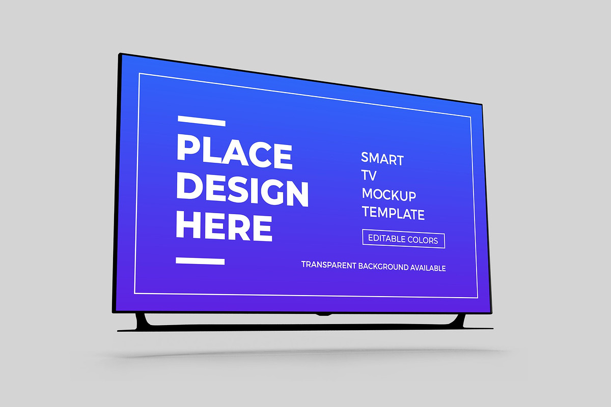 Smart Tv Screen Mockup, a Device Mockup by DigitAuras (Photo 6 of 6)