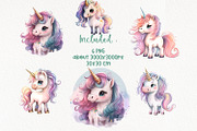 Unicorn PNG clipart. Unicorn Face., an Animal Illustration by RivusArt (Thumbnail 3 of 4)
