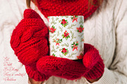 Christmas Poinsettia Floral Clipart, an Illustration by Julia M. Watercolor (Thumbnail 7 of 11)