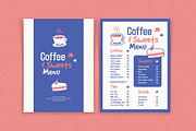 Menu Coffee and Sweet, a Flyer Template by Me55enjah Design (Thumbnail 1 of 4)