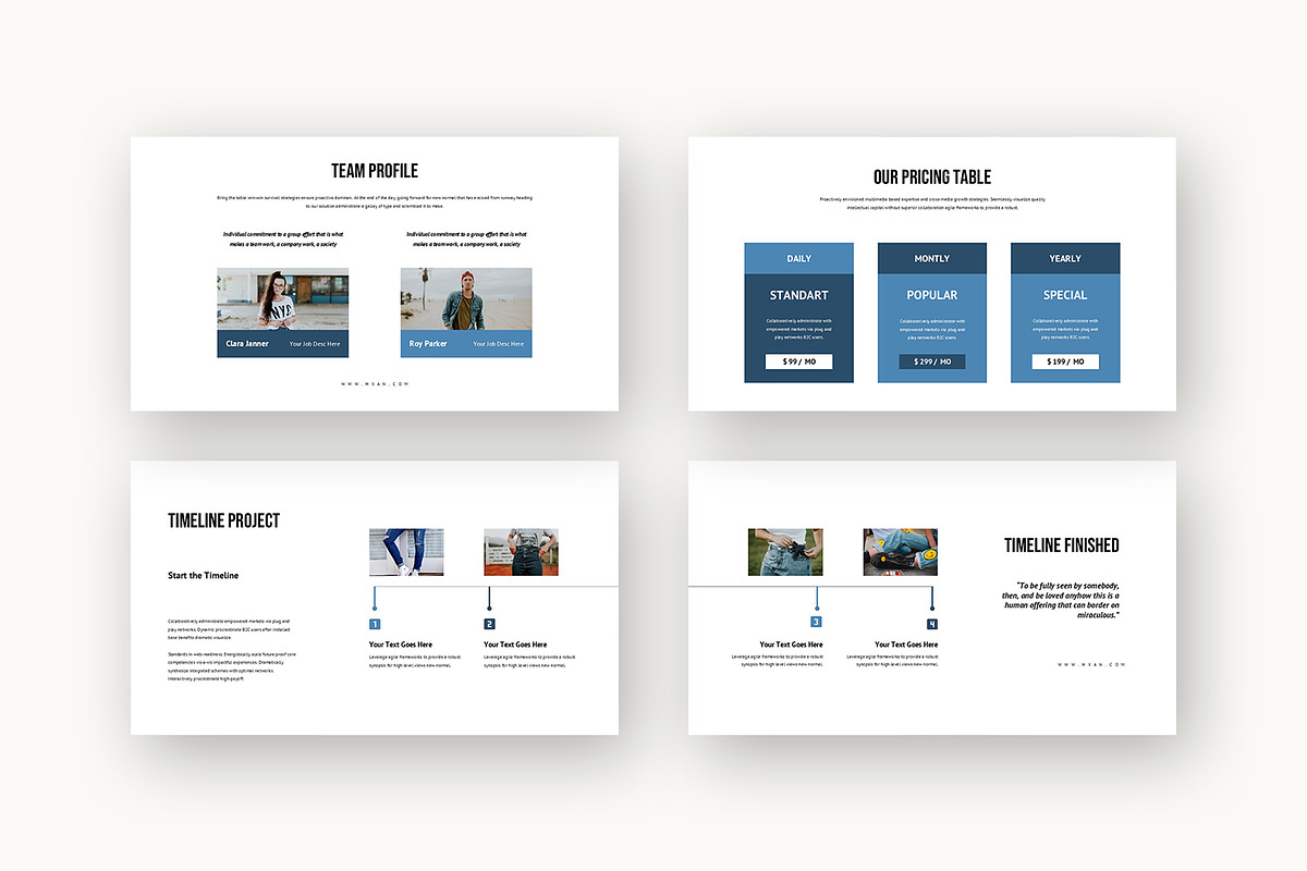 Hxan : Casual Wear Powerpoint, a Presentation Template by Punkl Camp (Photo 4 of 16)