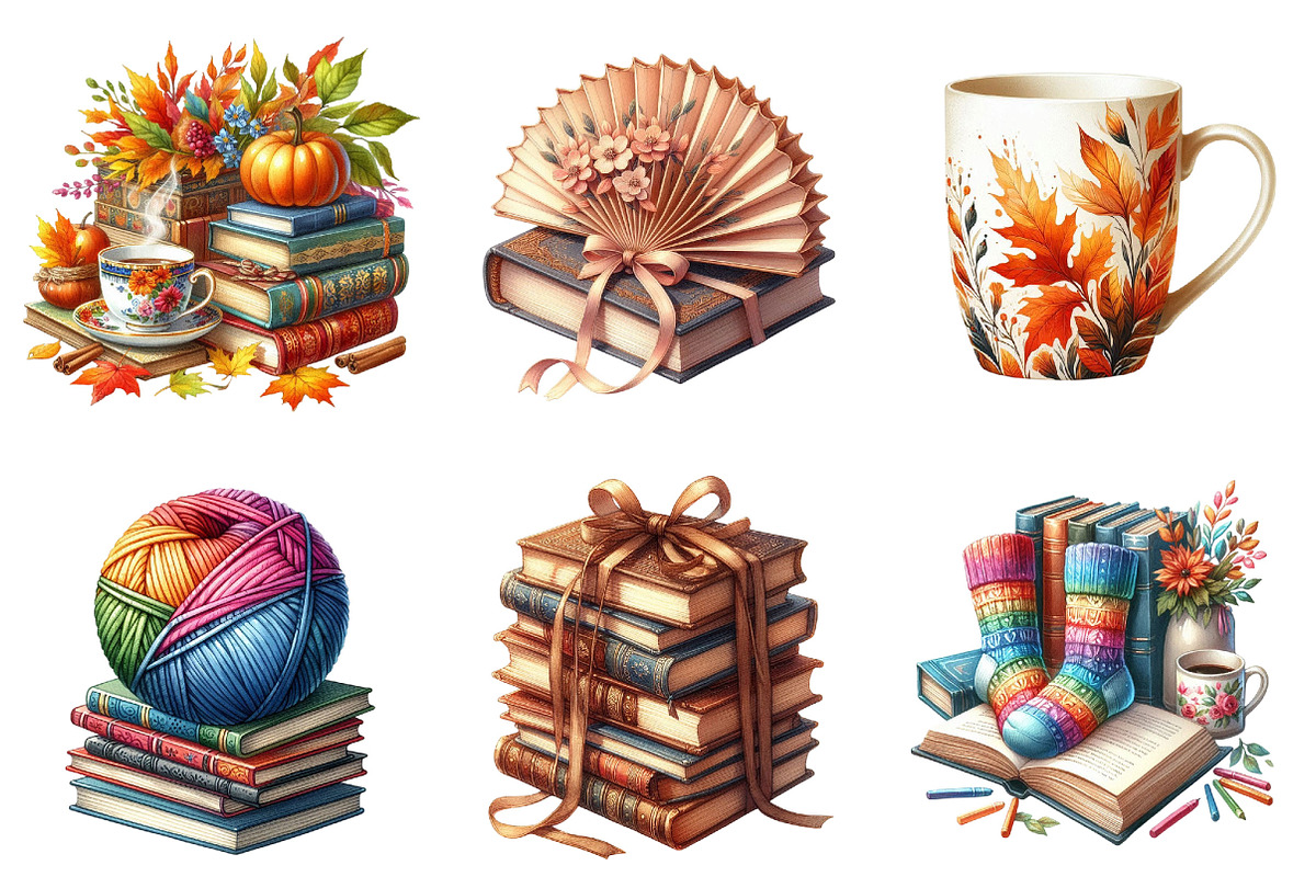 Fall Reading Nook Clipart, a Graphic by CitraGraphics (Photo 3 of 4)