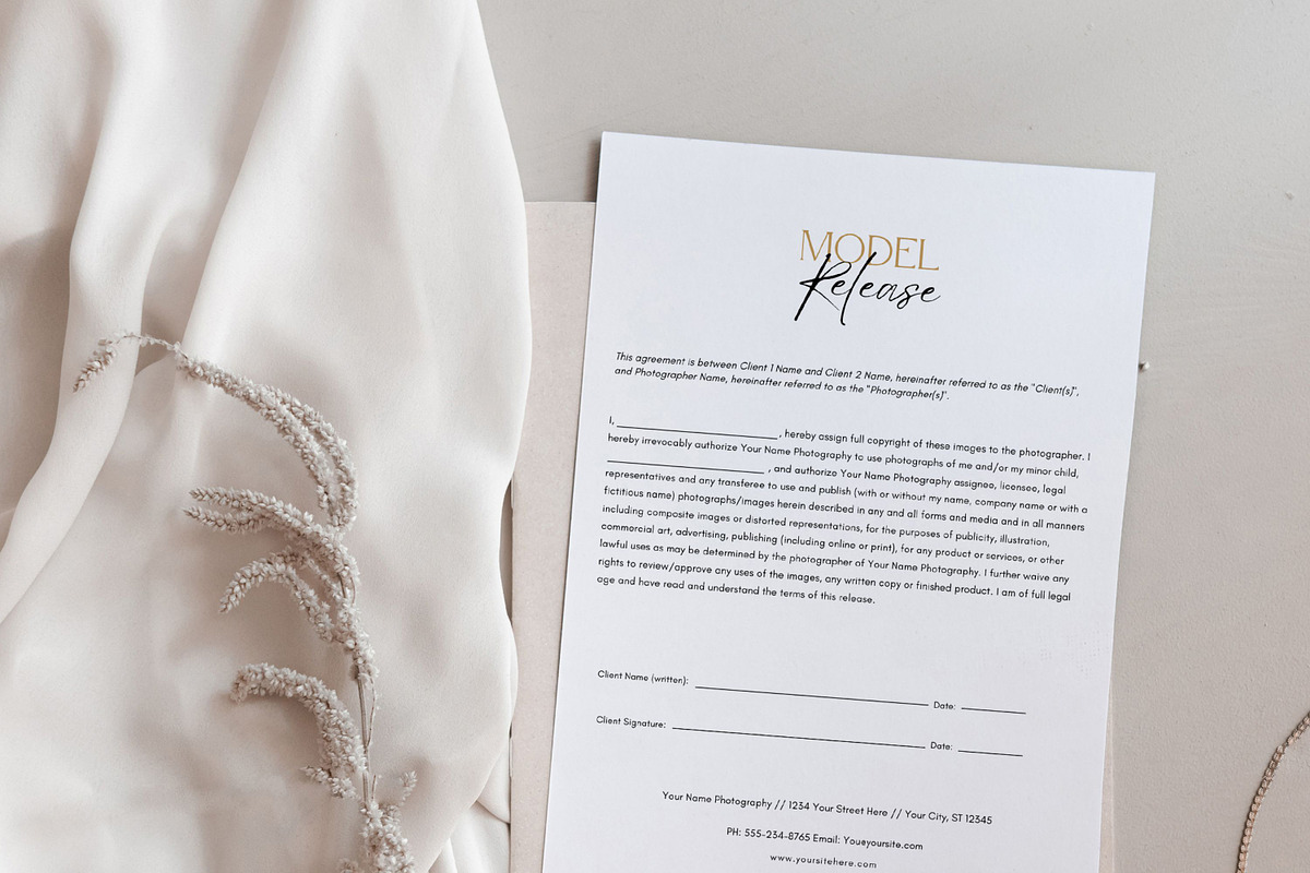 Photography Contract Templates, a Templates & Theme by Sweet Little Muse (Photo 8 of 8)