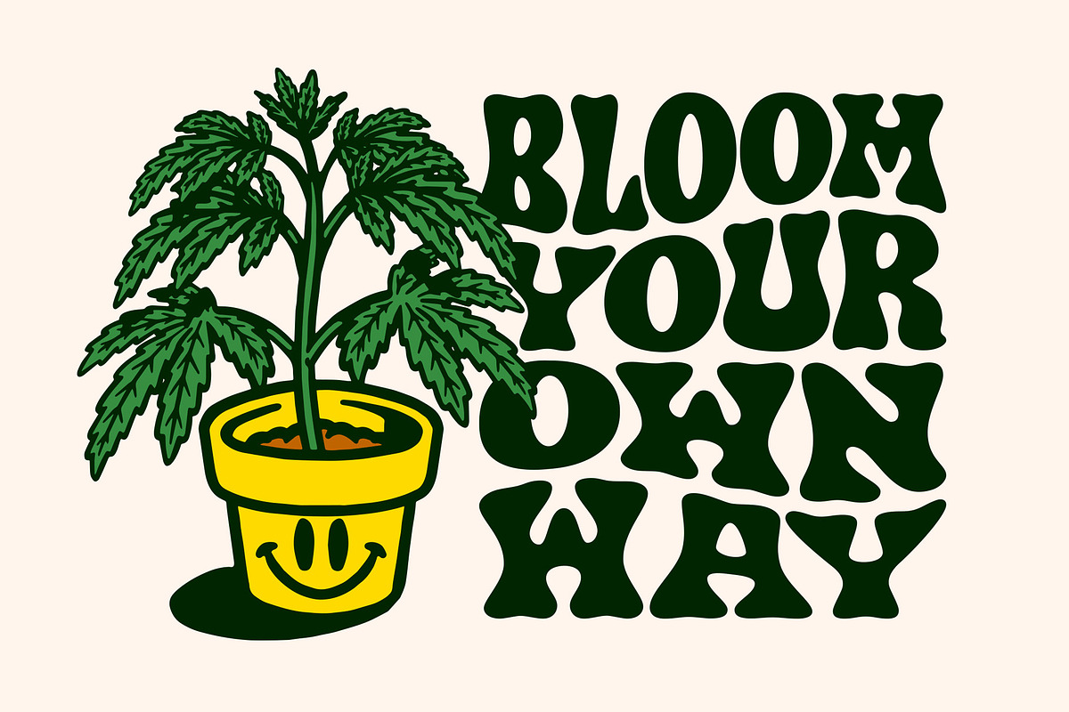 Happy Hemp Font, a Serif Font by MightySHORT (Photo 3 of 3)