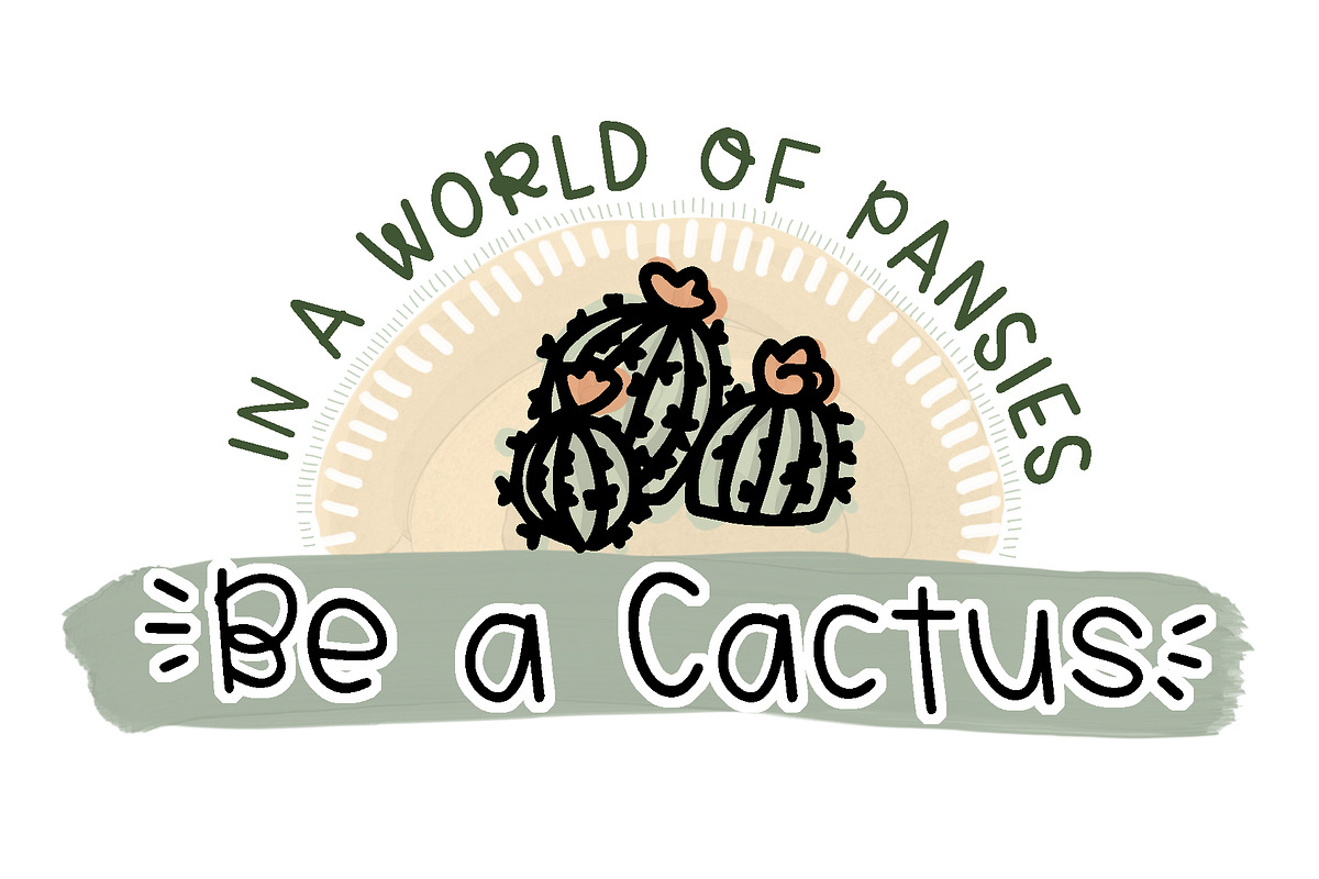 Plant Prickles Font, a Sans Serif Font by Katie Hill (Photo 8 of 10)
