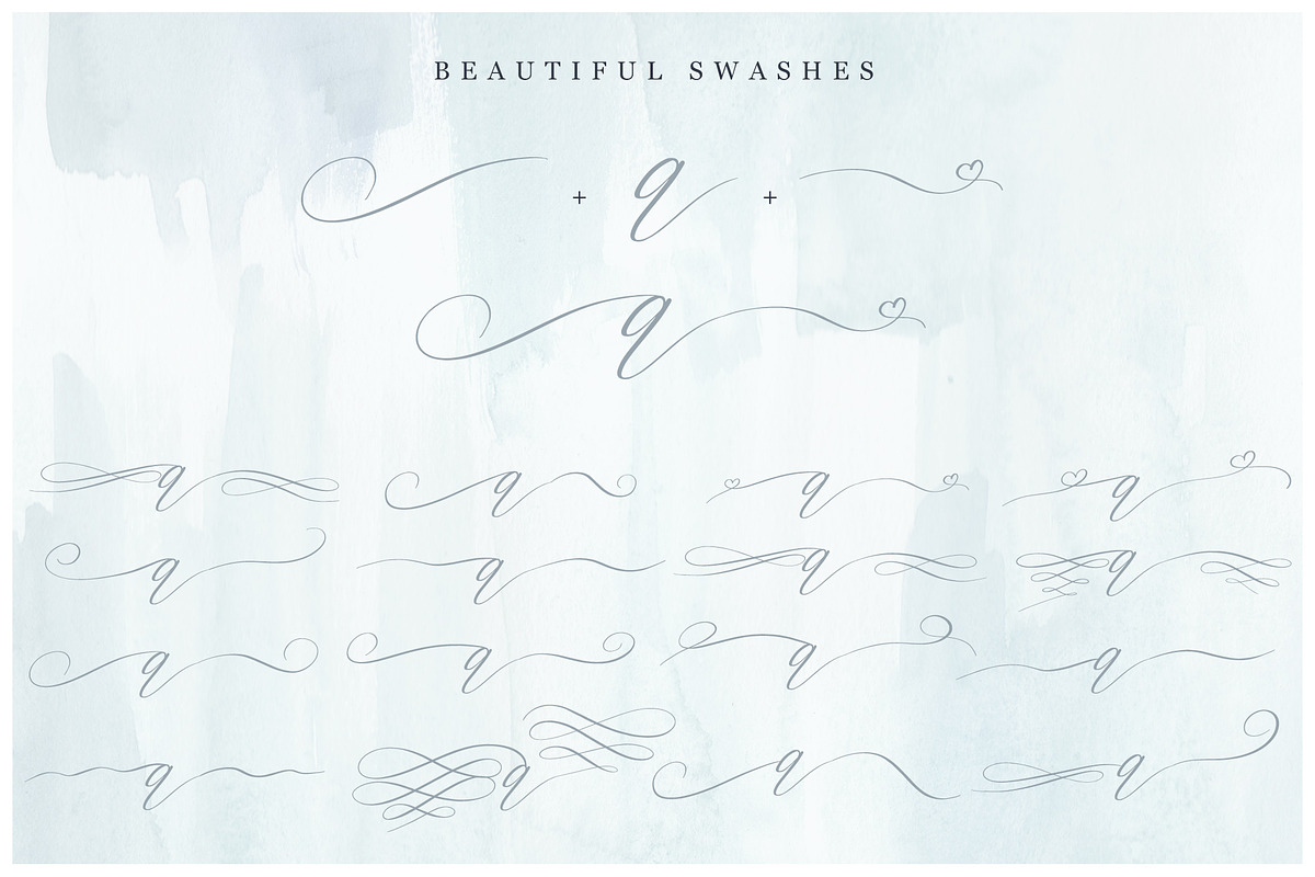 Hello Glamour font with swashes, a Script Font by Rad Fonts (Photo 15 of 15)