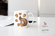 Watercolor Fall forest, squirrel 008, an Illustration by Drawberx (Thumbnail 6 of 8)