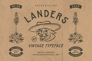 LANDERS DISPLAY TYPEFACE