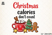 Christmas Calories Dont Count Png, an Illustration by Libby Wishes (Thumbnail 1 of 5)