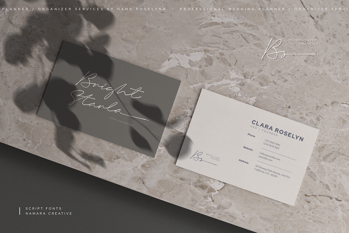 Bright Starla - Handwritten Script, a Script Font by Namara Creative Studio (Photo 11 of 13)