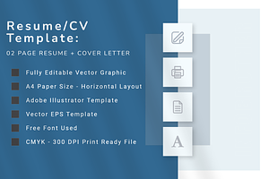 CV Template With Cover Letter