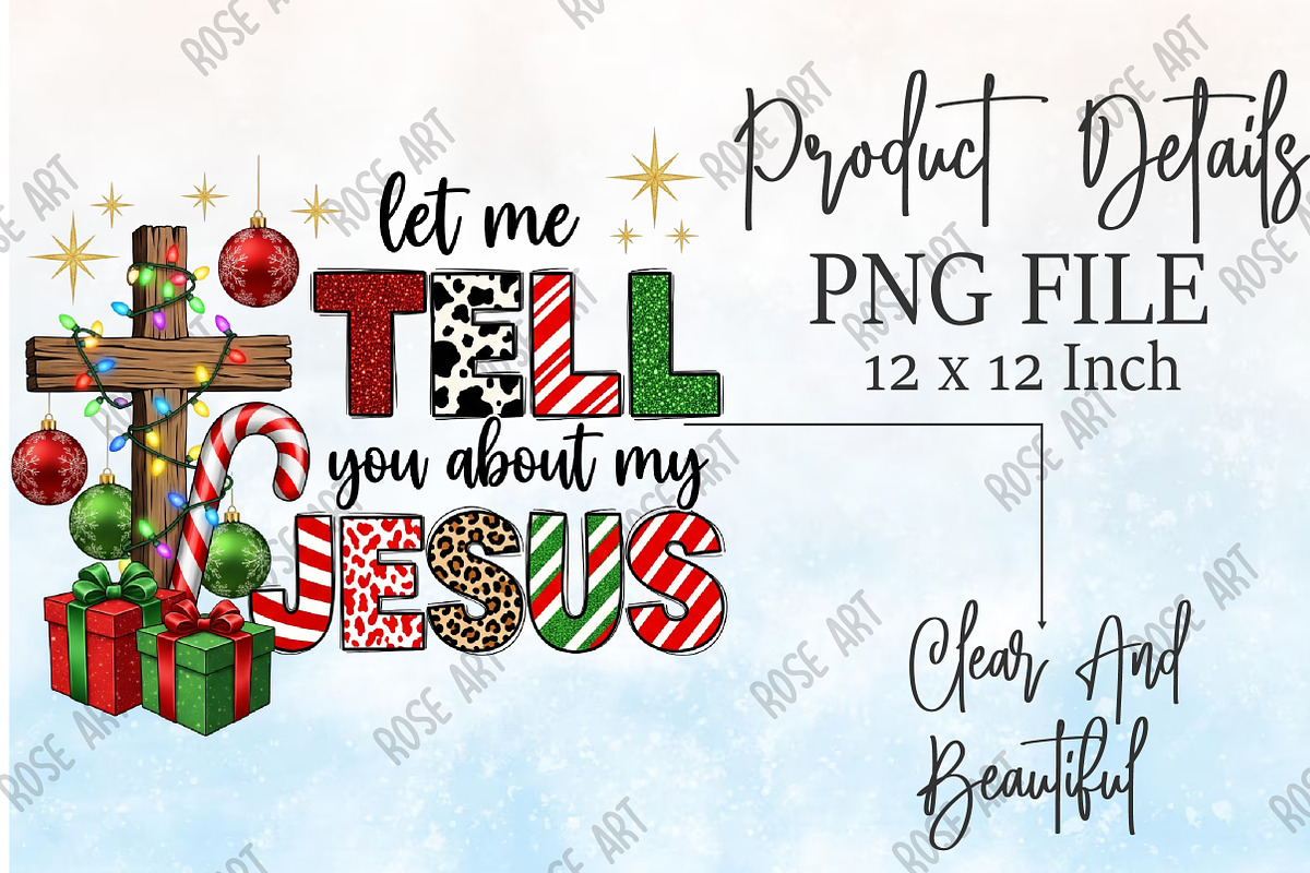 Let me tell you about my Jesus png, a Seasonal Illustration by Rose Art (Photo 5 of 5)