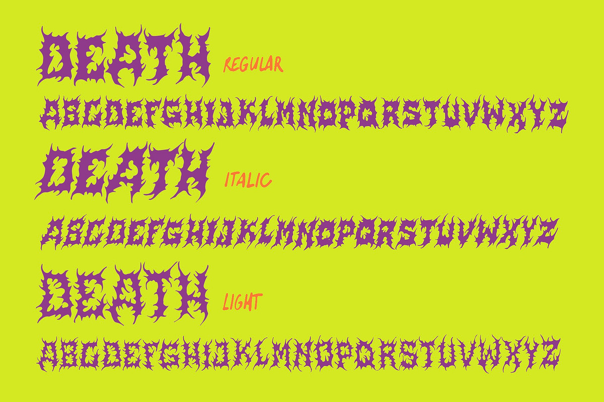 VARGORN Metal Display Typeface, a Blackletter Font by CONTRIVEDAZE (Photo 3 of 5)