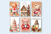 Christmas fair watercolor clipart, a Decorative Illustration by Hello My Print (Thumbnail 2 of 10)
