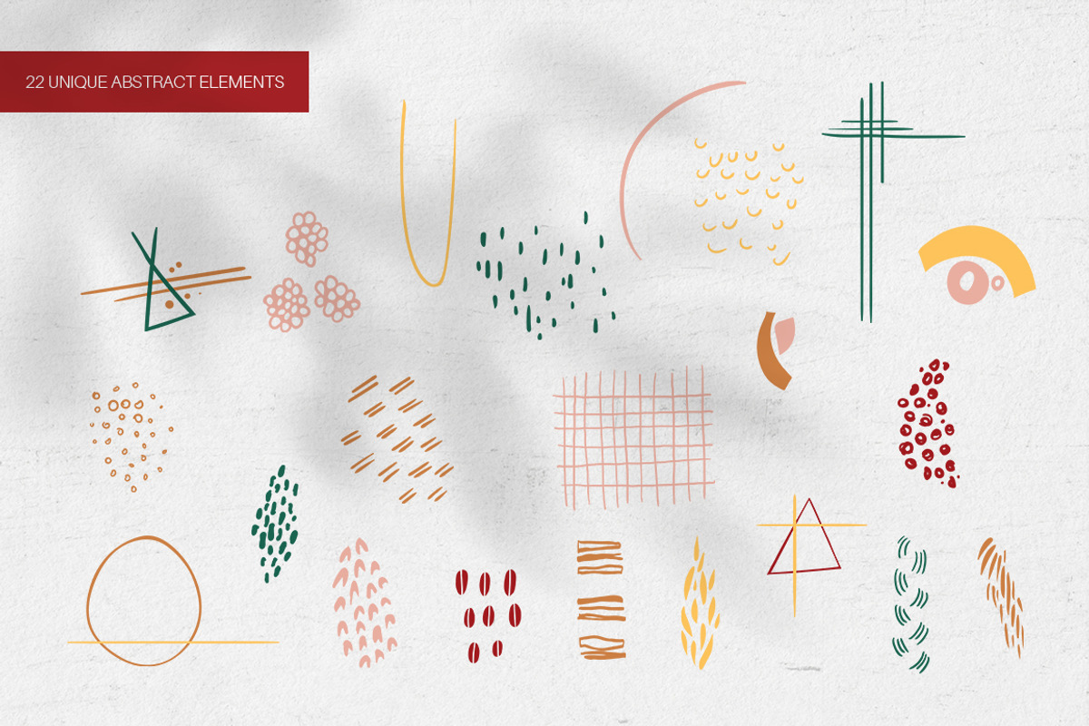 Abstract set. Autumn collection!, an Object Graphic by Ivanna-Ivashka (Photo 3 of 11)