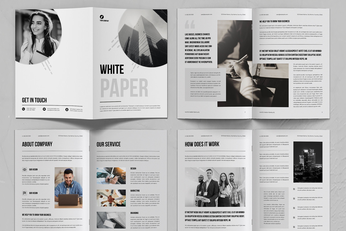 Business White Paper Template, a Brochure Template by ContestDesign (Photo 2 of 3)