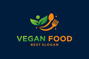 Vegan Food Healthy Meal Logo, a Branding & Logo Template by ika trisiana