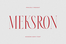 Meksron Modern Serif Font