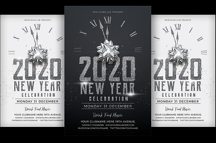 New Year Party, a Flyer Template by DesignWorkz