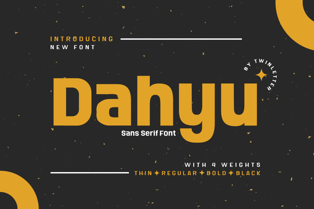 Dahyu, a Sans Serif Font by twinstd (Photo 1 of 12)