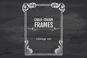 Vintage Hand-drawn Frames, Vignettes