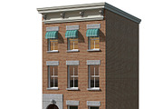 New York Brownstone townhouse, an Architecture 3D Model by happy brush (Thumbnail 1 of 14)