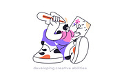 Personal development concept set, a Person Illustration by PaperTrident (Thumbnail 3 of 27)