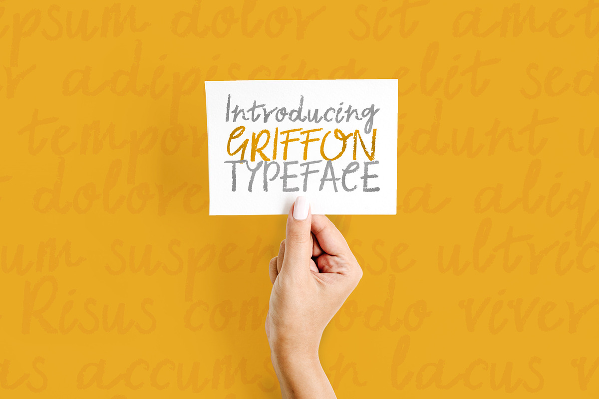 Griffon Chalk Font | Bold Hand Font preview 4