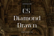 CS Diamond Drawn, a Serif Font by Craft Supply Co. (Thumbnail 1 of 8)