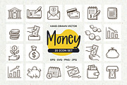 Finances and Money Icon Set, an Outline Icon by insemar (Thumbnail 1 of 4)