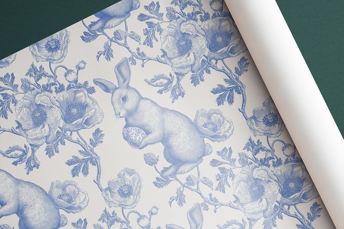 SPRINT EASTER BUNNY Seamless Pattern, a Pattern Graphic by AYAKA Studio Co. (Photo 3 of 8)