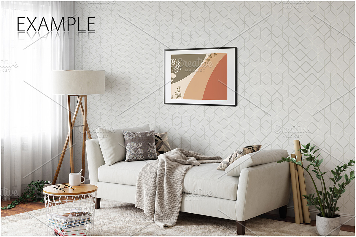 Frames & Walls Scandinavian Bundle-4, a Household Mockup by Yuri-U (Photo 32 of 38)