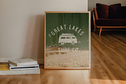 Retro Surf Wagon Vector Illustration, an Object Graphic by Fresh Wave Design (Thumbnail 3 of 6)