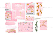 Unicorn patterns in Pink, a Pattern Graphic by Libby Wishes (Thumbnail 7 of 10)