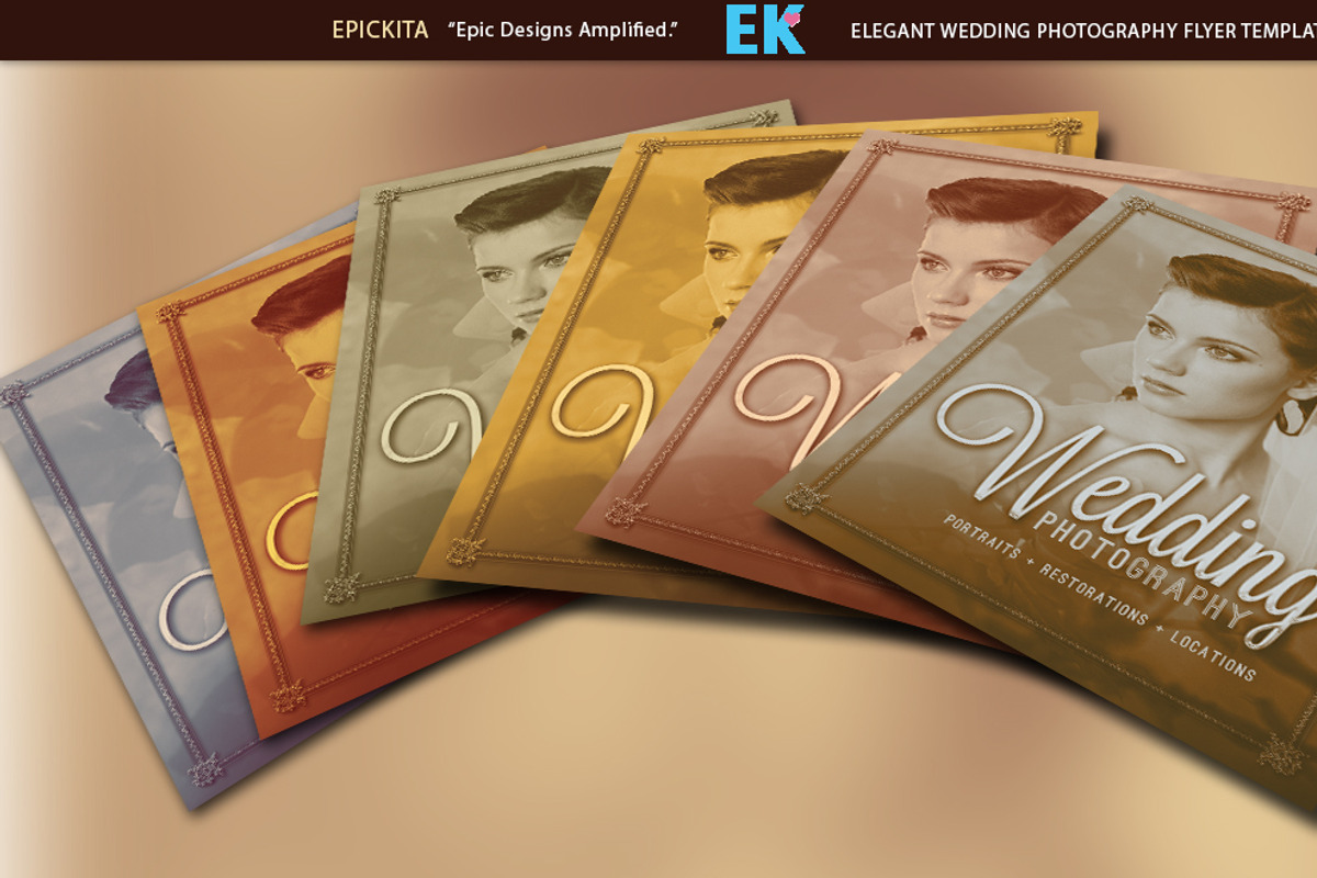 Elegant Wedding Photography Flyer, a Flyer Template by Epickita (Photo 3 of 3)