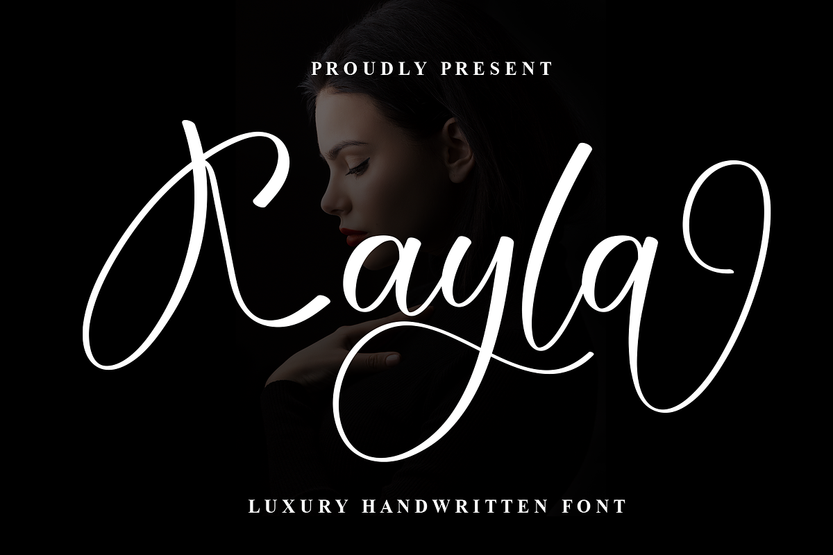Kayla | Script Font, a Handwritten Font by Scratchones (Photo 1 of 9)