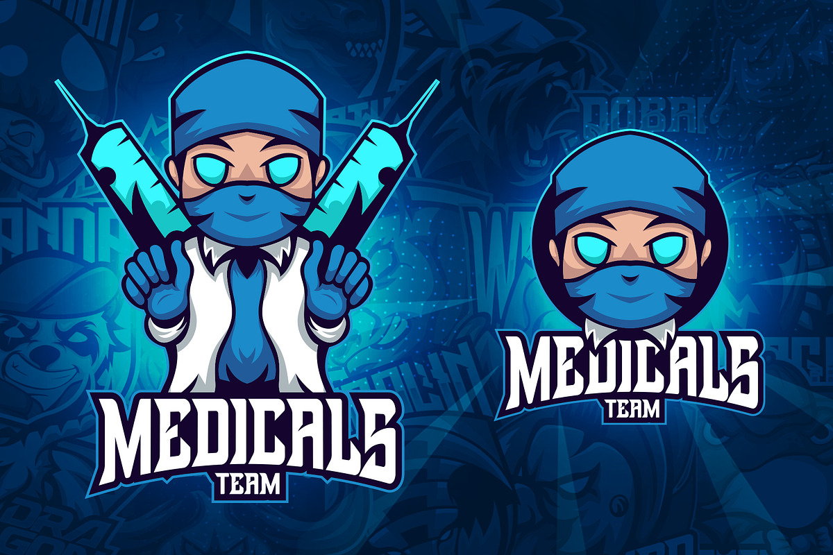 Medicals Team Mascot Logo Template
